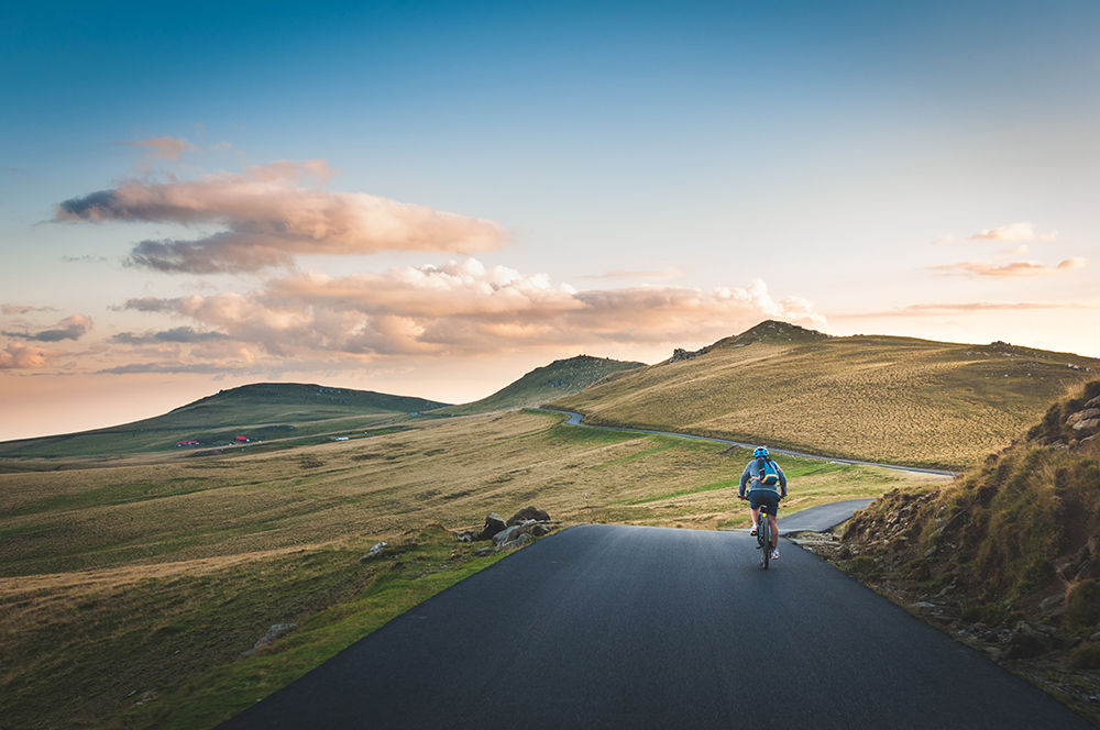 Cycling in the devon countryside